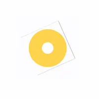 TAPECASE Film Tape: Disc, 1 3/4 in Dia, 2.5 mil Thick, Polyimide Film, Silicone, Brown, 17 PK