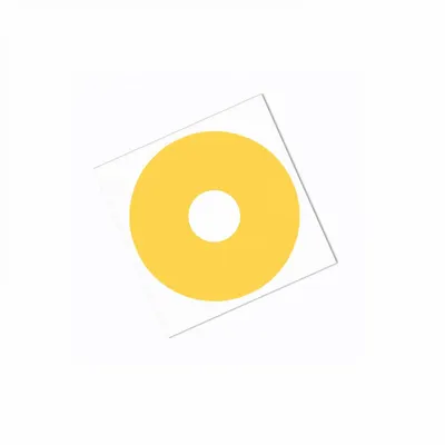 TAPECASE Film Tape: Disc, 1 3/4 in Dia, 2.5 mil Thick, Polyimide Film, Silicone - High-Temperature Film Masking Tape Discs