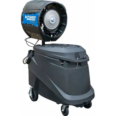 POWER BREEZER Portable Misting Cooler: 30,800 BtuH Cooling Capacity - Portable Misting Coolers