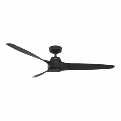 HUNTER Ceiling Fan: 60 in Blade Dia, Matte Black - Decorative Office Ceiling Fans