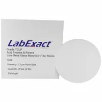 LABEXACT Glass Microfiber Filter: TCLP, 9 cm Dia, 0.4 mm Thick, 0.7 um Pore Size