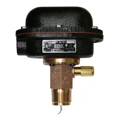 Brass with sealed tube construction Single pole, double throw snap switch Magnetic switching mechanism eliminates need for bellows Sensitivity adjusting...
