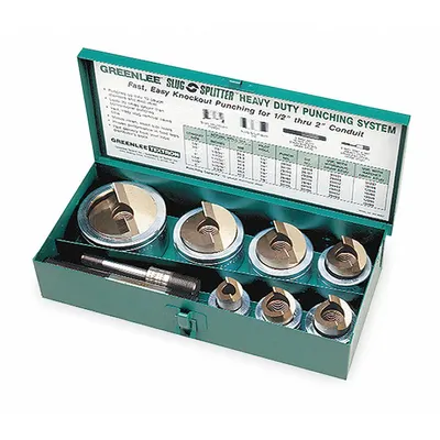 GREENLEE Hydraulic Punch Driver Set (MPN 7307) - Greenlee Knockout Punch Tool Kits