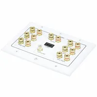 MONOPRICE Audio/Video Wall Plate: 3 Gang, 16 Port, With HDMI, White (MPN 6907)