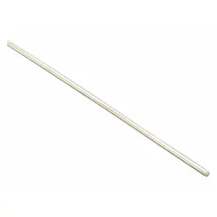Nickel-silver brazing alloy, type RBCuZn-D, supplied as bare rods. Tensile strength 70 ksi. Used for joining steel, copper, and nickel alloys in applications such as brazing carbide tips, repair of cast iron, and joining dissimilar metals. Pack of 1 rod.