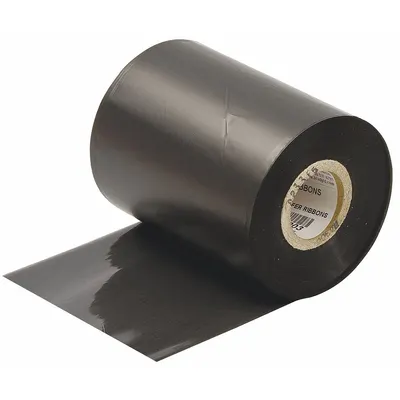 BRADY Single-Color Printer Ribbon R6009, Black, Resin, R6000 Series - Brady Single-Color Ribbons
