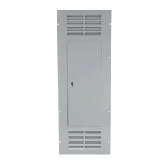 Vented steel door cover for Square D NQ and NF panelboards. Rated 400 A, 42 spaces, 20 in wide, 56 in long. Type 1D700 construction for surface-mounted electrical distribution applications.