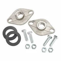 Standard flange kit for connecting piping or equipment in fluid systems. Includes two 3/4 in NPT flanges, hardware kit, and EPDM gaskets. Body material is stainless steel. Compatible with ARMSTRONG R20-75 model.