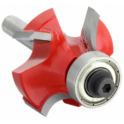FREUD Roundover Cut Profile Router Bit: Fractional Inch, Carbide, 1 1/4 in Cutter Dia. - Roundover Profile Router Bits