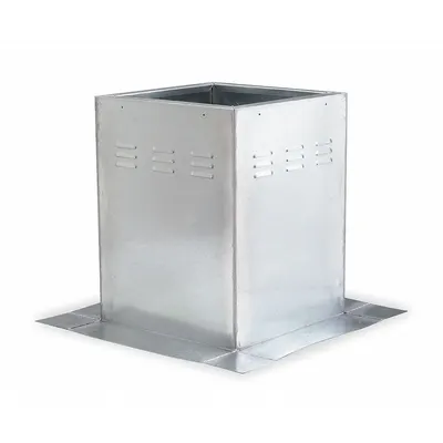 Dayton Roof Curb: Fixed Ventilated Curbs, Square Curb, 25 x 25 in Inside Dim - Roof Curbs
