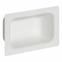 BESTCARE Soap Dish: Stainless Steel, Enviro-Glaze, Recessed Mounting, 1 (MPN WH1832-PF)