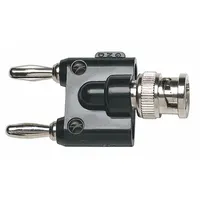 FLUKE BNC (M) Banana Plug: Double Banana Jack, Banana Jack Adapters, Not Panel Mounted, Stackable (MPN BP881)