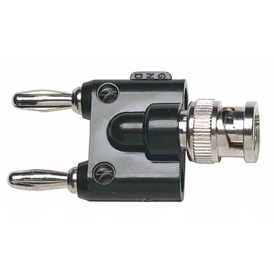 FLUKE BNC (M) Banana Plug: Double Banana Jack, Banana Jack Adapters, Not Panel Mounted - BNC x Banana Jack Adapters