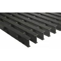 Pultruded fiberglass grating designed for structural support in corrosive environments. Nominal size 4 ft x 12 ft (WxL). Suitable for flooring, walkways, and platforms where resistance to acids is required