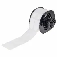 Flag Label: V-Shaped, 1 in x 2 in, Polyester, White ( Gloss), 1,500 Labels Included (MPN B33-360-483)