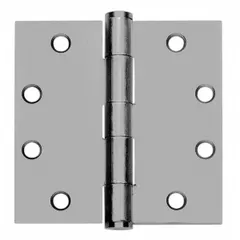 This full mortise-mount butt hinge is made of steel with a 1 3/4 in leaf width. It features a concealed bearing type and a non-removable pin. Typical applications include mounting doors in commercial and industrial settings where smooth, durable operation is required.