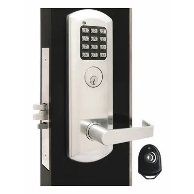 TOWNSTEEL Electronic Keyless Lock: RFID, ADA Compliant - Electronic Card Read Access Locksets