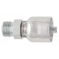 PARKER Hydraulic Crimp Fitting: Steel x Steel, Straight, -10 For Hose Dash Size, Male x Genderless (MPN 1J043-10-10)