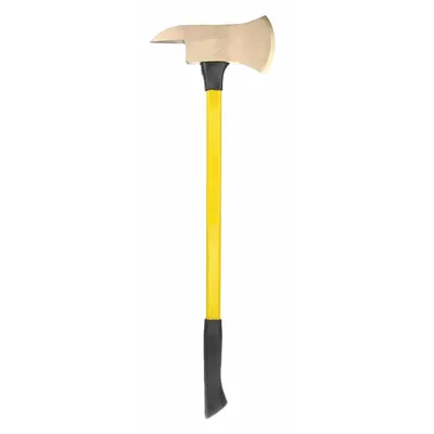 AMPCO Axe: 36 in Overall Lg, 5 in Cutting Edge Lg, 8.6 lb Head Wt, Aluminum Bronze - Non-Sparking Axes
