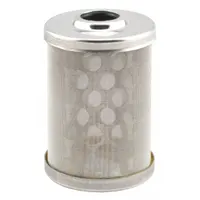 Cartridge fuel filter for diesel fuel systems. Features cellulose media, 1 3/8 in outside diameter, 1/2 in inside diameter, and includes an O-ring. Commonly used in heavy-duty trucks and equipment to remove contaminants from diesel fuel