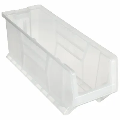 QUANTUM STORAGE SYSTEMS Bin: 23 7/8 in Overall Lg, 8 1/4 in x 9 in, Clear - Rolling Clearview Hopper Bins