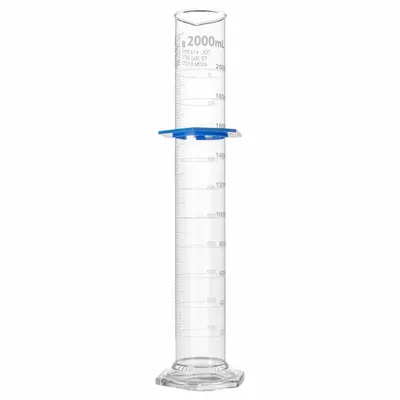 GLOBE SCIENTIFIC Graduated Cylinder: 2 L, A, To Deliver (TD) - Class A Glass Graduated Cylinders
