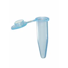 APPROVED VENDOR Microcentrifuge Tube, Polypropylene, 0.5 mL, Blue, Conical Bottom, Graduated, with Closure