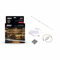 LED Tape Light Starter Kit: Warm White, Top Bend, 200 lm, 3000K, 16 ft Lg, 60 W Watt, 24 V DC (MPN JFXKIT 24V 200LM 16FT 30K 90CRI DL PLGD)