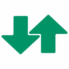 Solid green arrow-shaped floor marking tape, 3 in x 8 in, with 0.008 in thickness. Polyester backing with polyester overlaminate. Used for marking aisles, pathways, and directional flow in industrial and commercial facilities.