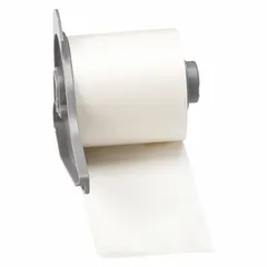Continuous label roll made of clear gloss polyester for indoor use. Measures 2 inches by 50 feet. Designed for thermal transfer printing with the M710 printer series. Suitable for asset identification, cable marking, and general labeling applications.
