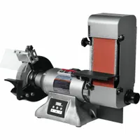 JET Grinder: For Metal/Plastic/Wood, 115 V_230 V, Single-Phase, 1 hp, 4 in x 36 in Belt, 8 in Disc (MPN IBGB-436VS)