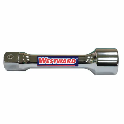 WESTWARD Socket Extension: 1 in Input Drive Size, 1 in Output Drive Size, 6 in Overall Lg - 1" Drive Hand Socket Extensions