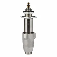 Stainless steel pump lower for Graco paint sprayer model 19Y128. Includes pump assembly with 6-inch overall height. Used in paint sprayer systems for fluid delivery