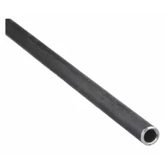 Schedule 80 medium pressure pipe nipple with 1/8 in nominal pipe size, 12 in length, and male-male connections. Made of black anodized steel, rated for 2,000 psi at 150°F. Used to connect two male-threaded fittings in medium-pressure fluid or gas systems.