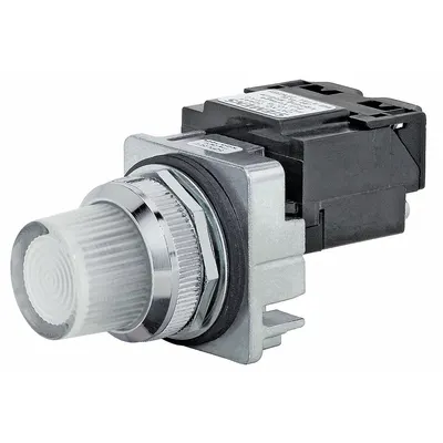 Siemens Pilot Light: 30 mm Panel Mounting Size, White, Incandescent - Incandescent Pilot-Lights