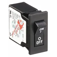 Panel Mount Circuit Breaker: 5 A Amps, 250V AC, 32V DC, Snap-In, 1.9 in Dp, 1/4 in Tab (MPN MA1-B-34-450-1-A26-B-E)