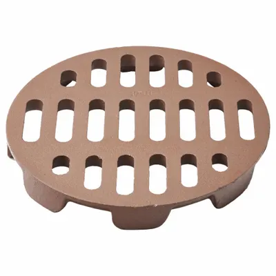 JAY R. SMITH MFG. CO Strainer: A, Round, 11 3/8 in Overall Dia, 1 3/8 in Overall Ht, Cast Iron - Light-Duty Floor Drain Grates (Class A)