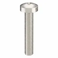 Machine Screw: M3x0.50 Thread Size, 16 mm Lg, 316, Stainless Steel, Plain, Pan, Phillips, 100 PK (MPN ZSCRW-452)