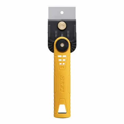 OLFA Scraper: Bld. Mat. Steel, Hdl. Mat. Nylon, Stiff, Square Bld. Shape - Standard Scrapers