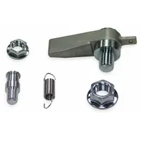 This latch pawl assembly kit is a replacement part for REELCRAFT 80000 series hose reels. Constructed of aluminum, it engages and disengages the reel's locking mechanism to control retraction. Typical applications include industrial settings where hose or cable reels require consistent locking and release