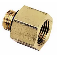 Threaded high-pressure pipe fitting with 3/4 in female BSPP thread and 1/2 in male BSPP thread. Rated for maximum operating pressure of 1,000 psi. Used to connect or adapt pneumatic and hydraulic lines in industrial systems requiring a size transition