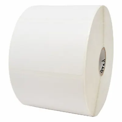 ZEBRA Barcode Printer Labels: 3 in Label Wd, 3 in Label Ht, White, 1 in Core Dia. - Desktop Thermal Transfer Labels