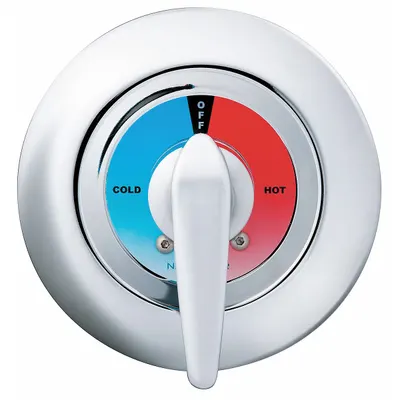 BRADLEY Thermostatic Mixing Valve: Compatible Product Type Not Specified, Circle Trim Plate - Handle, Trim & Valve Kits for Bathtubs & Showers