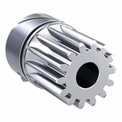 KHK GEARS F-Loc Spur Gear: Module m 1, 14 Teeth, 6 mm Bore Dia, Stainless Steel - Metric Spur Gears with Locking Hub