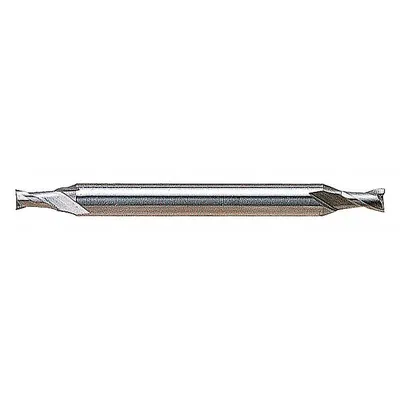 YG-1 Square End Mill: High Speed Steel, Double End, 2 Flute, 1/32" Mill Dia - Double-End High-Speed Steel Square End Mills
