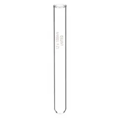 APPROVED VENDOR Test Tube, 18 mm x 150 mm, 24 mL, Colorless, Round Bottom, TT9800-F