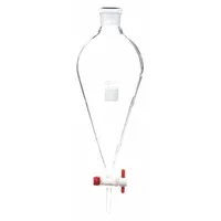 APPROVED VENDOR Separatory Funnel: Borosilicate Glass, 2 L, 48 mm, 12 mm, 116 mm Stem Lg, Colorless
