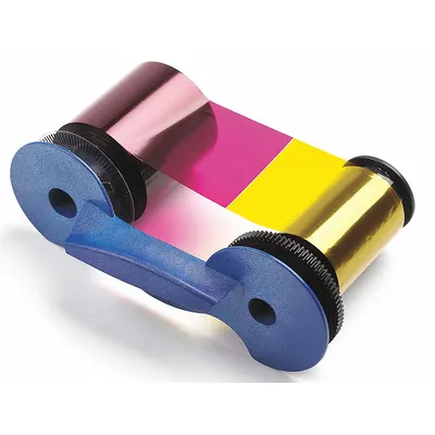 EVOLIS Color Printer Ribbon: Full Color, 375 Prints per Roll, 2 in Overall Ht - Ribbons for ID Card Printers