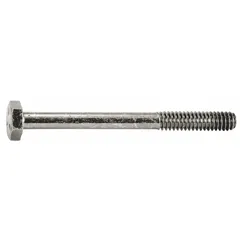 Hex bolt designed for general plumbing and mechanical fastening applications. Suitable for use in pipe hangers, brackets, and other mounting assemblies where a standard hex head bolt is required.
