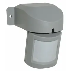Surface-mount occupancy sensor for automatic control of electric radiant heaters. Rated for 208/240V AC single-phase systems, supporting up to 6000 W output at 25 A. Designed to switch heaters on or off based on occupancy, suitable for commercial or industrial spaces.